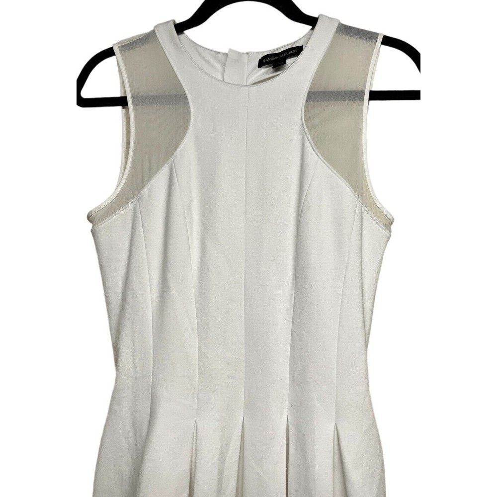 Banana Republic Women’s‎ White Fit & Flare Casual Dress Size 6 - Picture 3 of 8